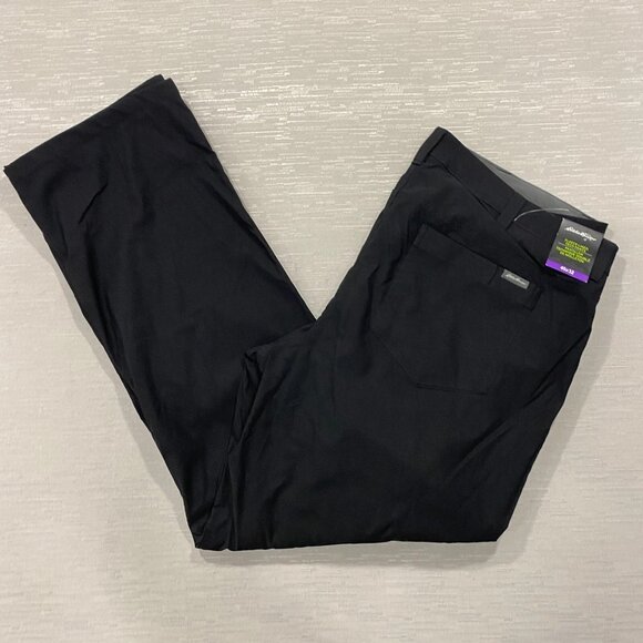 Eddie Bauer Fleece Lined Tech Pants Mens 40 x 32 Black Water Repellent Insulated - Picture 1 of 13